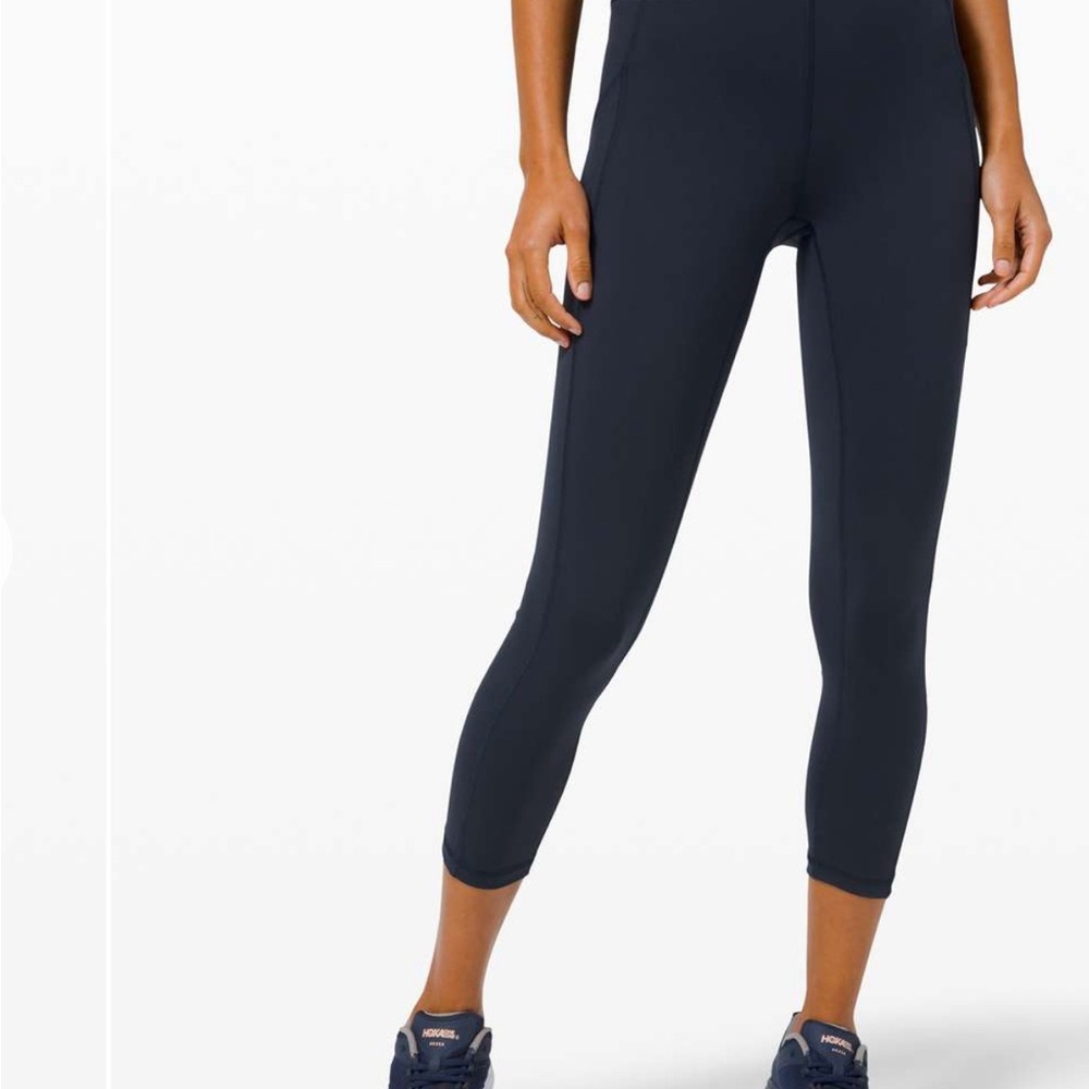 Lululemon Invigorate High Rise Crop 23” in Navy Blue